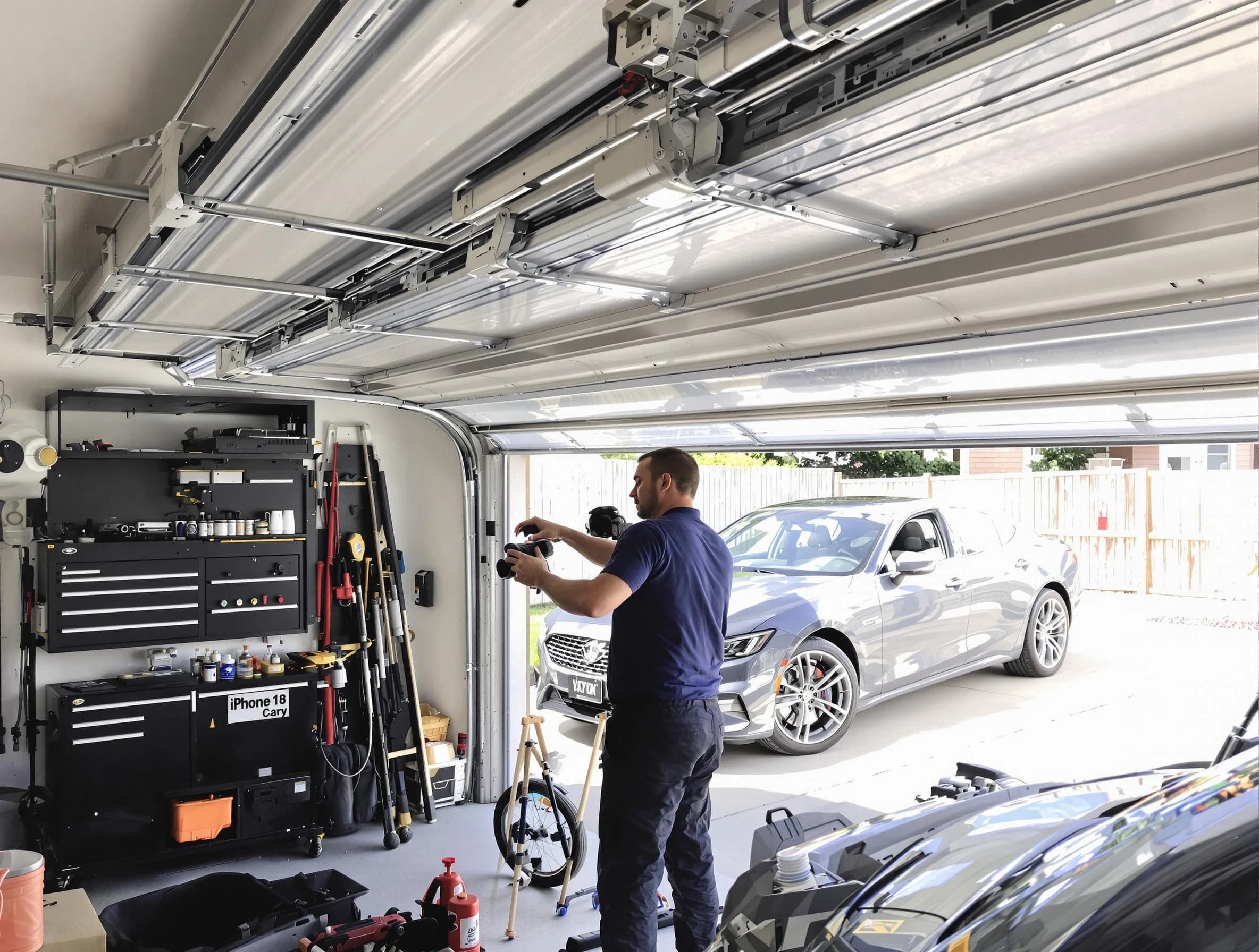 Meadowbrook Garage Door Repair technician fixing noisy garage door in Meadowbrook