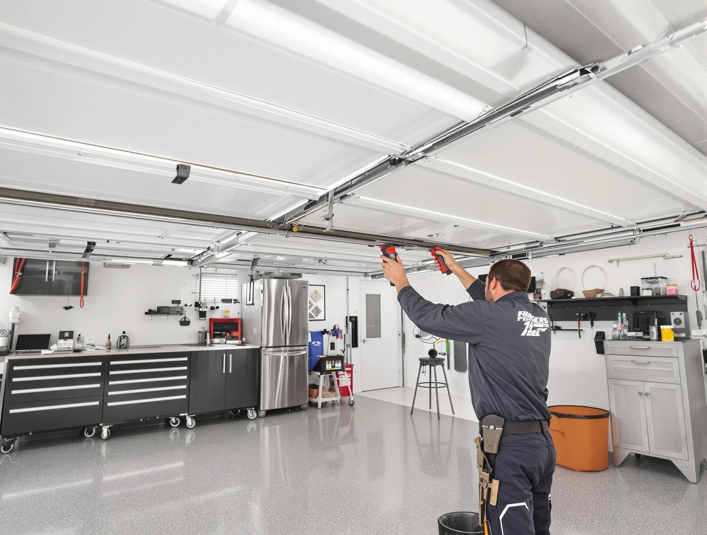 Overhead garage door repair service by Meadowbrook Garage Door Repair in Meadowbrook