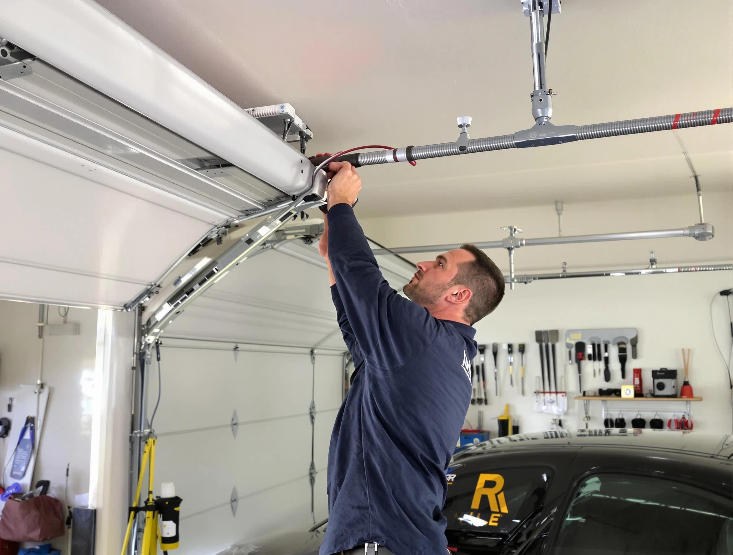Meadowbrook Garage Door Repair technician performing garage door cable repair in Meadowbrook