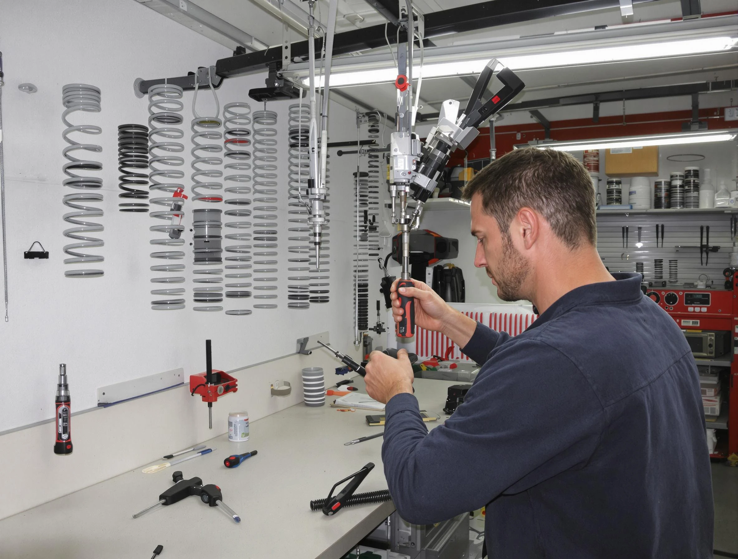 Meadowbrook Garage Door Repair safety certified technician performing precision spring replacement in Meadowbrook